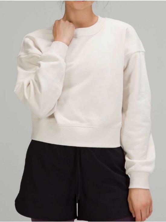 lululemon athletica Tops - Lululemon white soft stream crew size 6